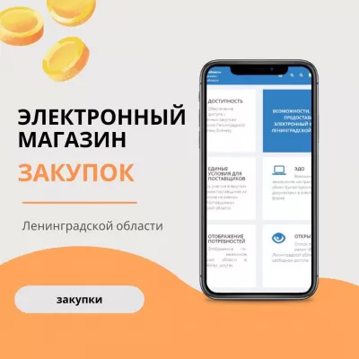 Площадка электронного магазина закупок Ленинградской области