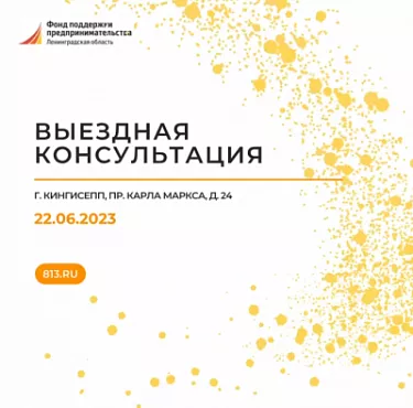 22 июня в 11:00 состоится выездная консультация специалистов Фонда в Кингисеппе