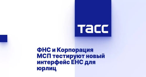 ФНС и Корпорация МСП тестируют новый интерфейс ЕНС для юрлиц